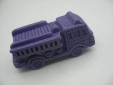 Vintage 1991 EDX Education Small Soft Plastic Vehicle (Rubber) FIRE TRUCK
