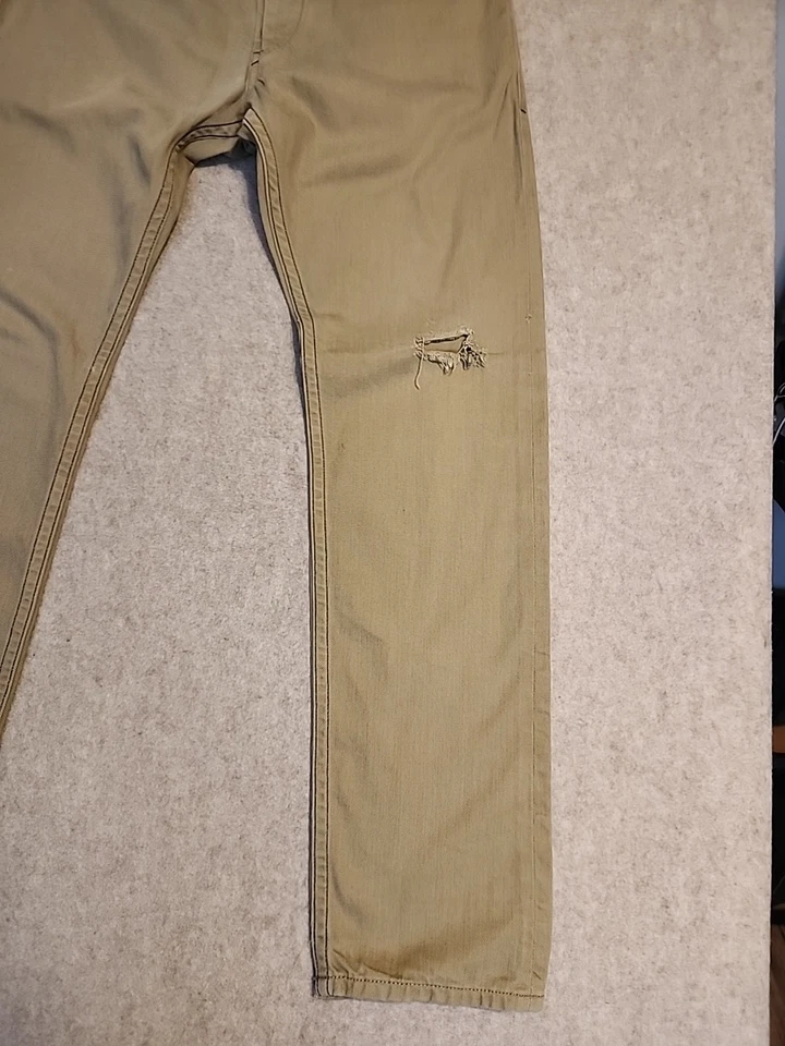 Мужские джинсы Diesel 34x34 коричневые Braddom 008QU стандартные узкие морковные 3D W33 L32 - Изображение 3 из 4