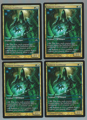 mtg gatecrash promo cards 4x ZAMECK GUILDMAGE - DCI Full Art MTG - Gatecrash - Game Day Promo