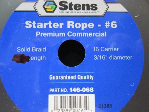6 Fuß 6 Fuß Stens #6 Schwerlast Rückstoß Zug Starter Seil 3/16 Zoll 4,76 mm #G11D - Bild 5 von 6