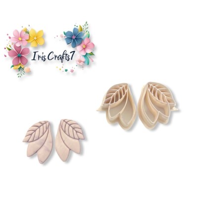 Leaf Drop Tools Polymer Clay Cutter | 3D-gedrucktes Tonwerkzeug | IrisCrafts7 UK