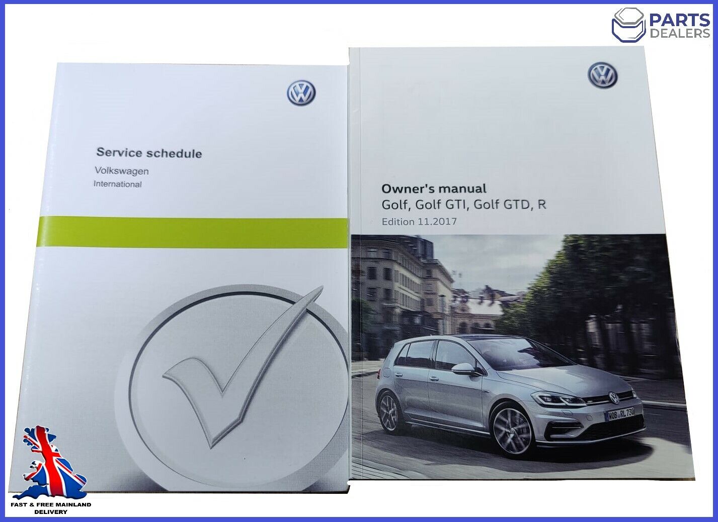Sommerhus bladre Godkendelse GENUINE VW GOLF 2017-2020 MK7.5 GTI GTD R HANDBOOK OWNERS MANUAL + SERVICE  BOOK | eBay