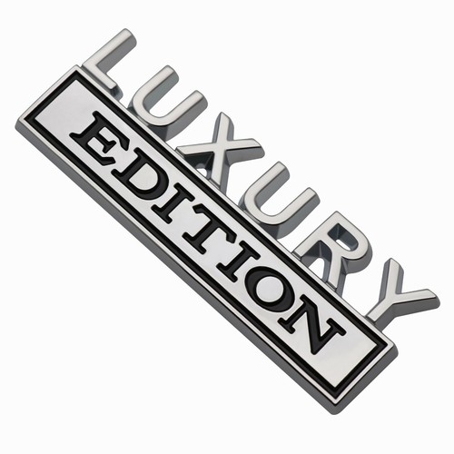 2pc LUXURY EDITION Emblems 3D Badge Nameplate Car Truck SUV (black chrome) - Bild 3 von 7