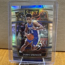Jaden Springer 2021-22 Select Basketball Concourse Silver RC 76ers