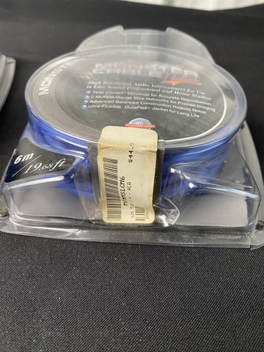 Pair of 2 Monster Cable Prolink Studiolink, Audio Interconnect 6m / 19.68 ft New - Picture 4 of 10