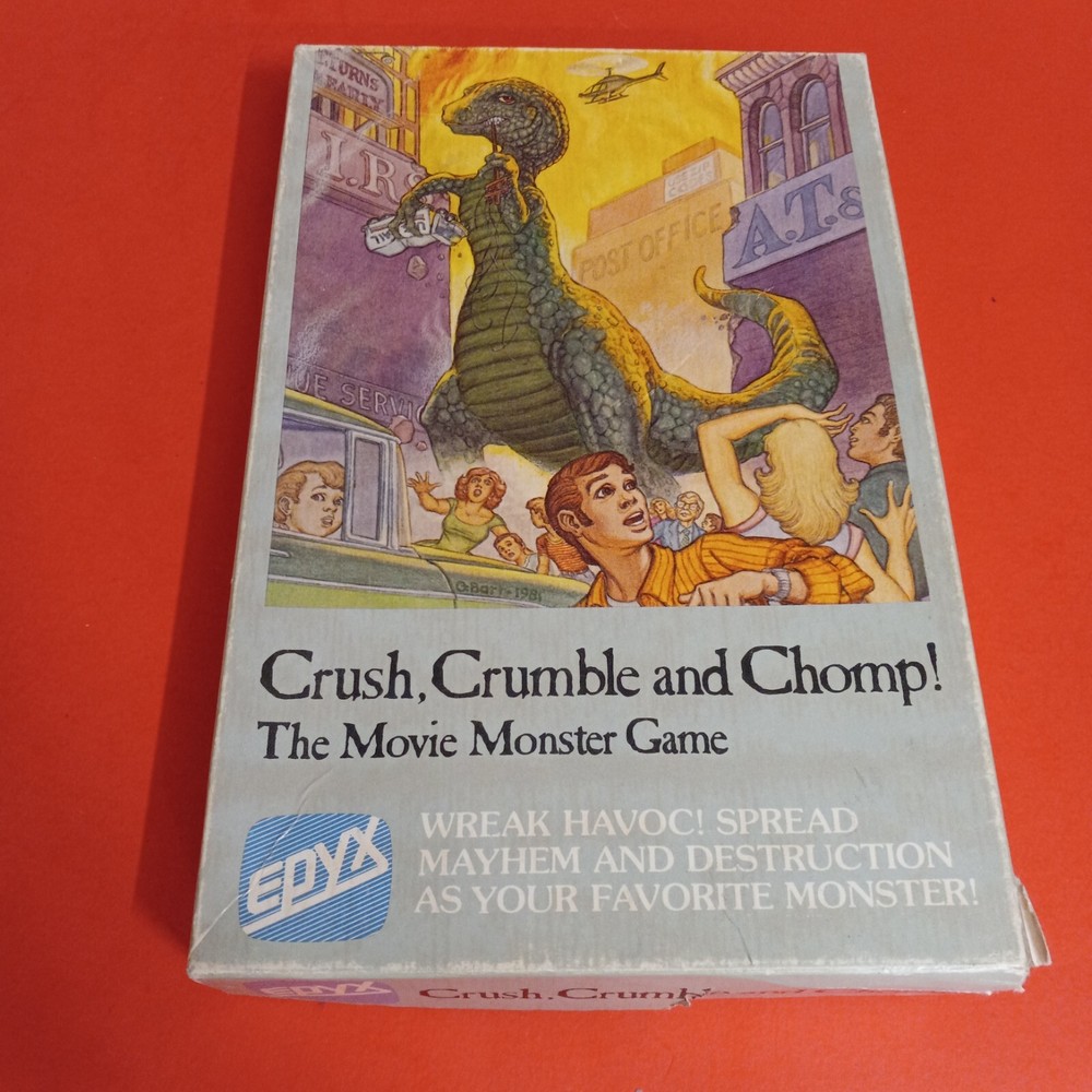 Vintage Crush, Crumble and Chomp!: Apple II: 1981 Box And Manuals , No Disc EPYX