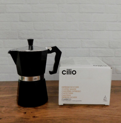 Cilio Classico Stovetop 15 Ounce Espresso Maker, Black - New