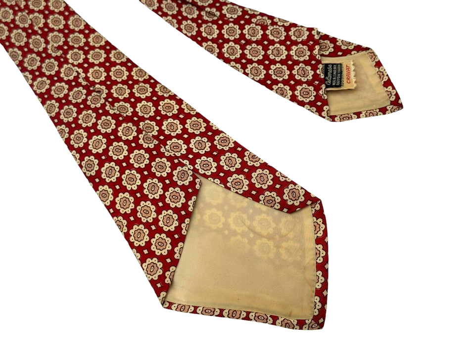 REGAL Vintage Neck Ties 1940s Floral Necktie Wide Swing Rockabilly Tie