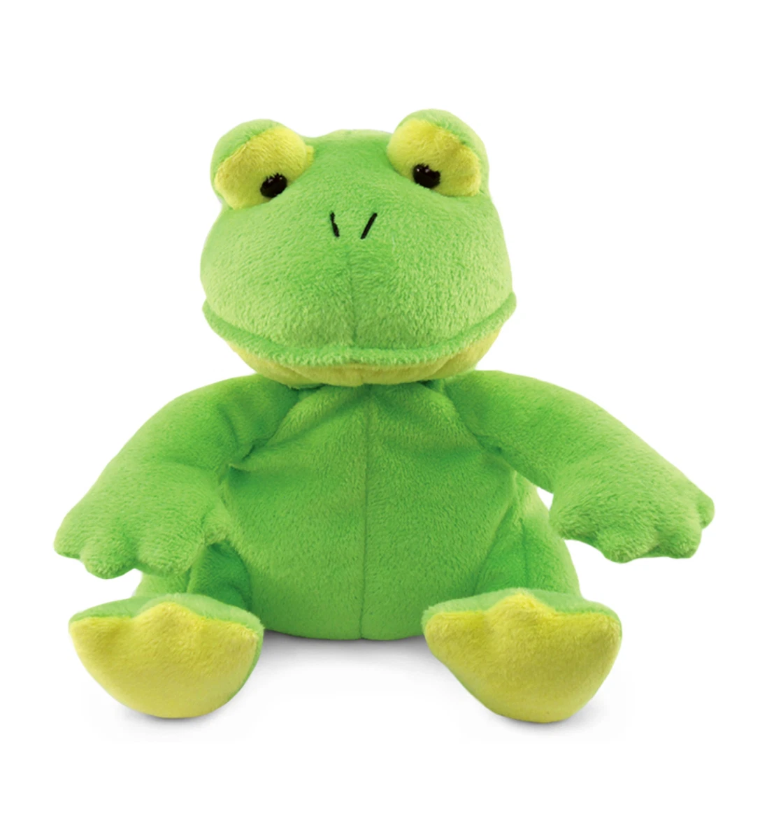 DolliBu Plush Frog Stuffed Animal - Soft Huggable Sitting Green Frog - 6  Inch