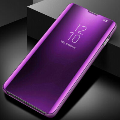 For Samsung Galaxy S26 S25 S24 S23 S22 Clear S-View Mirror Flip Case Stand Cover