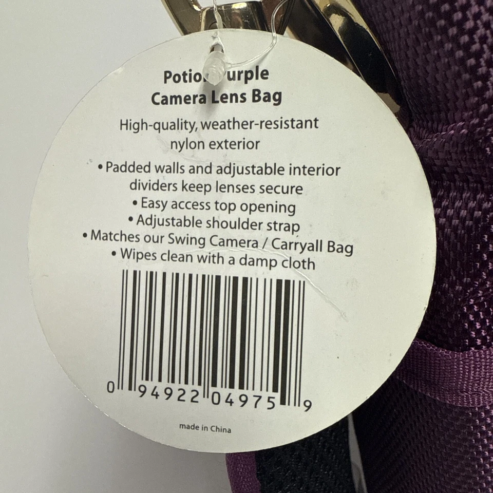 Новый с Ярлыками Jill-E необходимый зелье фиолетовый объектив сумка/чехол для переноски. Мягкие стены. - Изображение 2 из 4