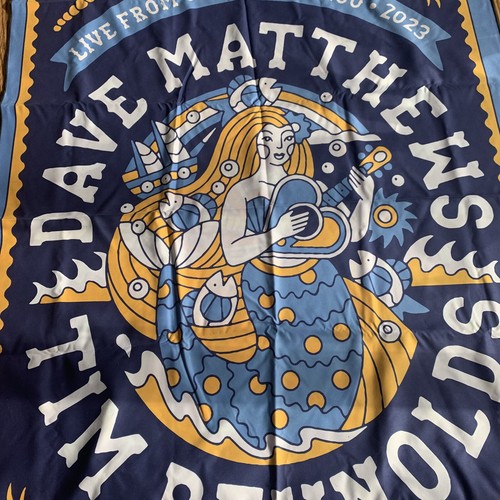 Dave Matthews Tim Reynolds Wall Tapestry Cancun Mexico 2023 Double Sided 70x35” - Picture 4 of 5