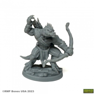 1x WASPNETTLE LIZARDMAN ARCHER - BONES REAPER Figur Miniatur JDR RPG 7094