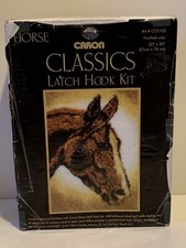 Caron Classics Latch Hook Kit Horse Size 20" x 30" Brand New In Box