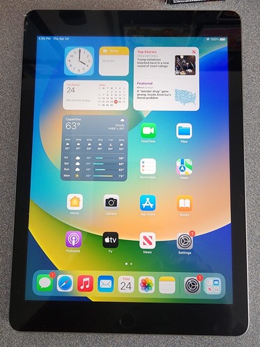 Apple iPad 5th Gen. A1822 32GB Black/Space Gray 9.7" Touchscreen Tablet iOS 16