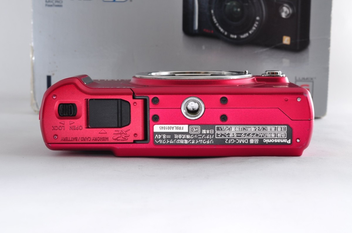 Panasonic LUMIX DMC-GF2 Red Compact Digital Mirrorless Camera From