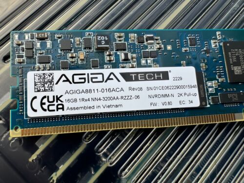 Memoria persistente RAM AGIGA8811-016ACA Agiga 16 GB NVDIMM-N DDR4 1Rx4 NN4-3200A - Imagen 2 de 6