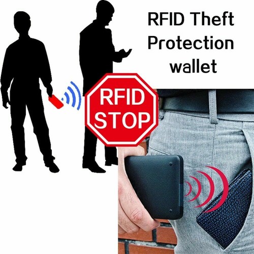 Zip Around Wallet For Men Biker Chain Wallet RFID safe Leather Bifold Wallet - Picture 3 of 42