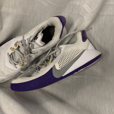 2020 Nike Kobe Bryant Mamba Fury Lakers White Purple Home Sz 9