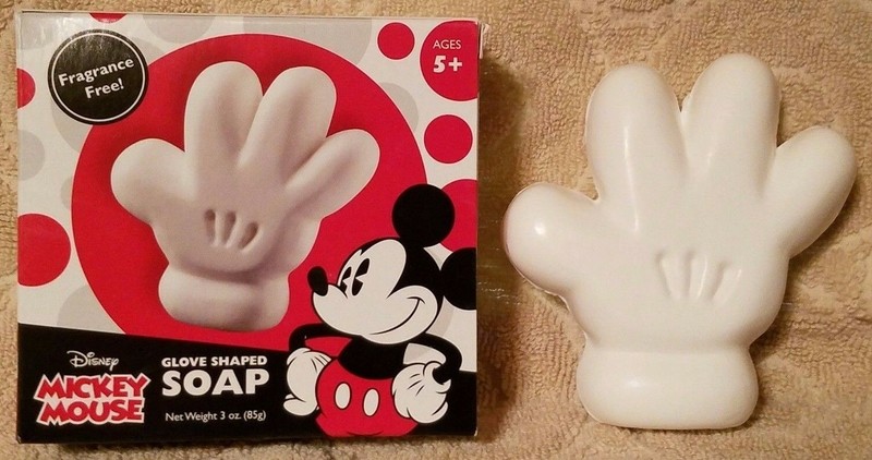 MICKEY MOUSE Glove Shaped SOAP Fragrance Free~~~3 oz/85 g~~~NEW