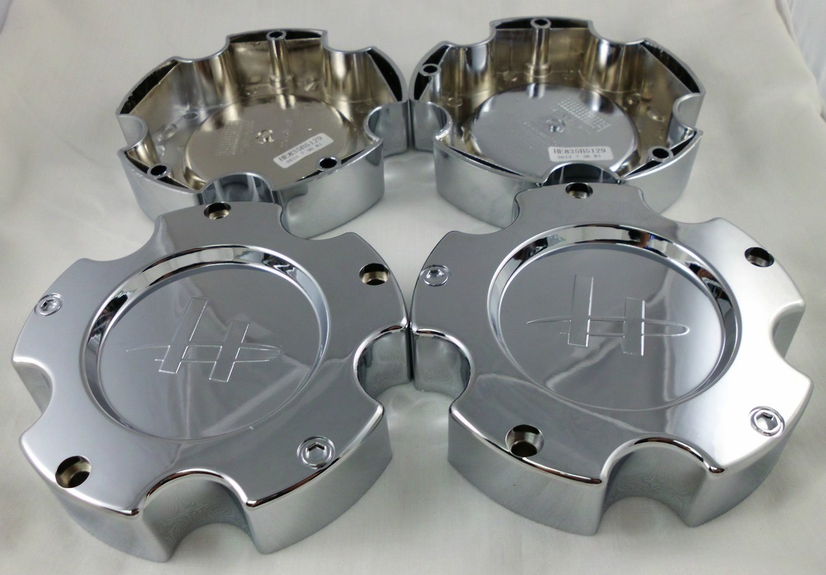 Helo Chrome Wheel Center Hub Cap – 5.5" OD X 1.75" H, Bolt-On Closed-End (CAPM367)