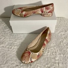 Ecco Leather Floral Print Anine Ballerina Shoes Women  s Size 37 EU 6/6.5 US 
