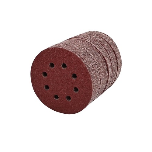 Discos de lijado 100X 5 pulgadas 40 grano gancho bucle 8 orificios lijadora orbital papel lija - Imagen 12 de 12