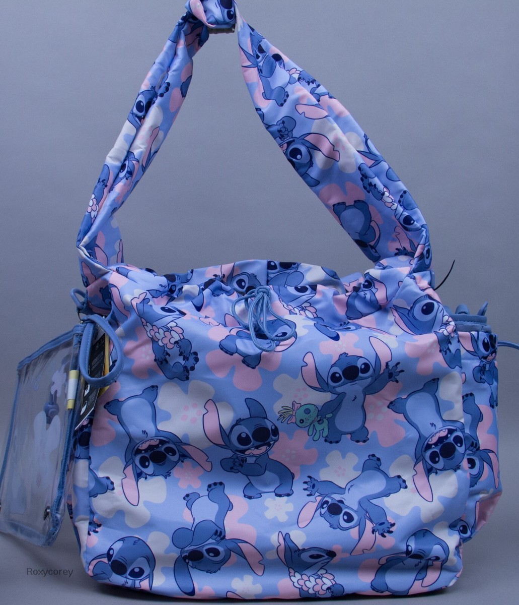 Disney Bioworld Lilo & Stitch 19x14 Tote Bag Crossbody Pouch