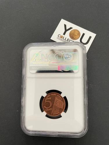 2004 Turkey, 5 Cents Euro, Essai-Trial coin NGC Graded MS 64 RD - Pattern EURO