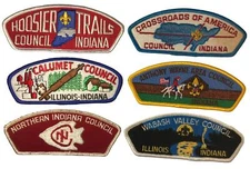 Lot of Indiana Councils 1/2 Dozen BSA CSPs Mint CSP (BHP1788)