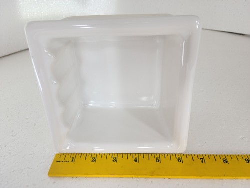 Vintage Bright White Recessed Ceramic Soap Dish Tray Niche Daltile Color 0190 - Picture 7 of 24