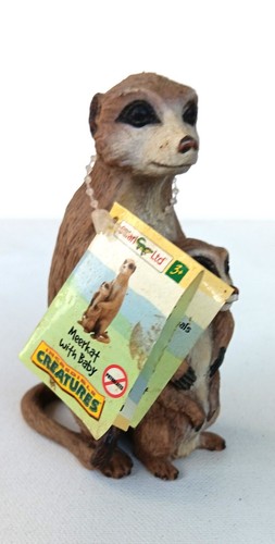 Safari LTD Meerkat with Baby Figurine 2006 Miami FL