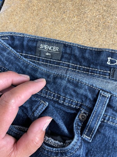 Jeans By Buffalo Men's Spencer Slim Straight Mid Rise Denim Blue 36W x 32L - Picture 4 of 12