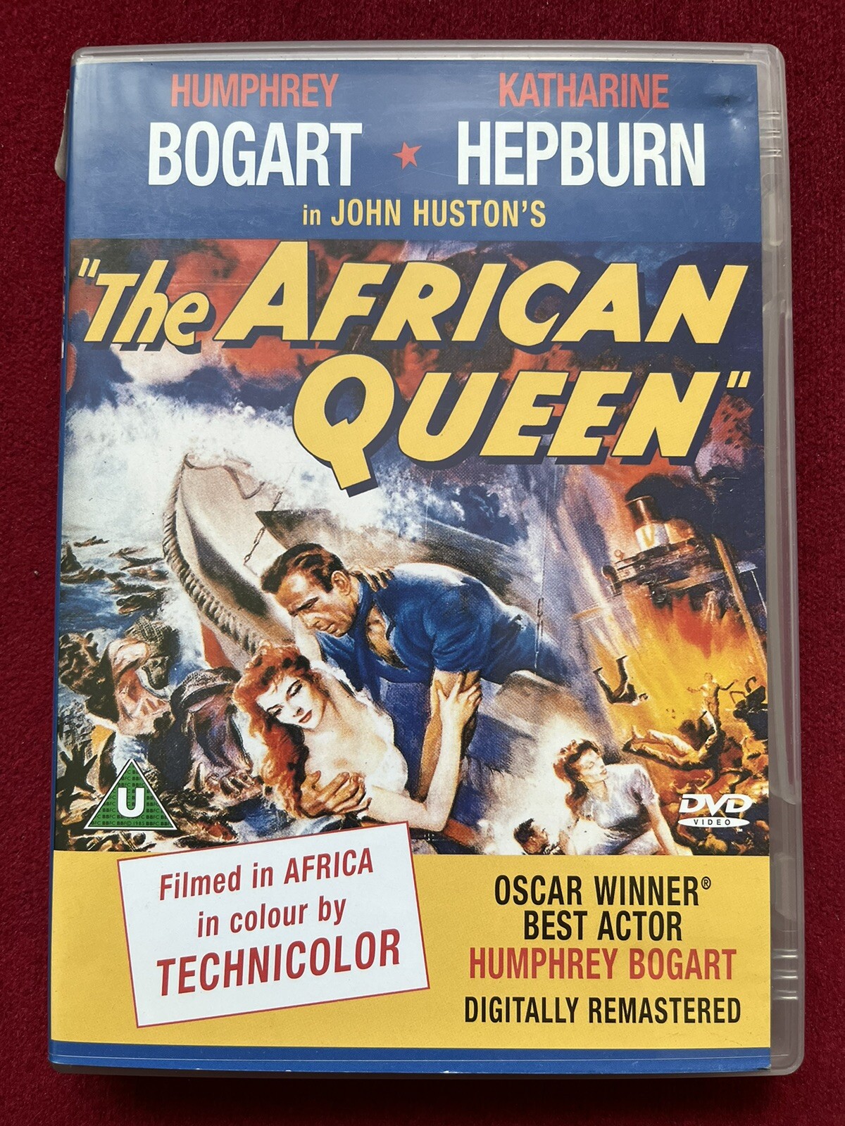 THE AFRICAN QUEEN (DVD, 2001) DIGITALLY REMASTERED VERY GOOD CONDITION