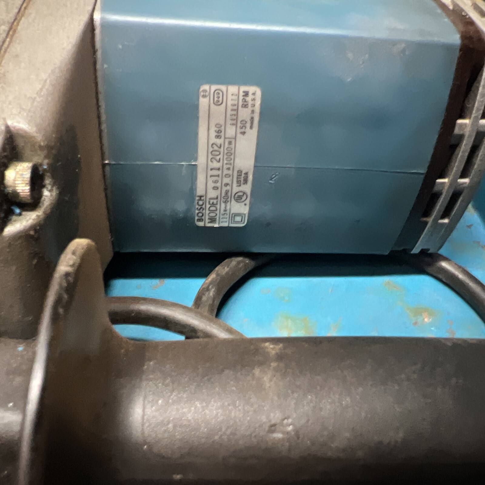 Vintage Bosch Rotary Hammer Drill Model 11202 450 RPM 1 1/2” Solid Bit