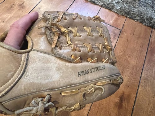 VINTAGE RED SCHOENDIENST STAN THE MAN 60 PRO MODEL BASEBALL GLOVE MITT - Imagen 5 de 8