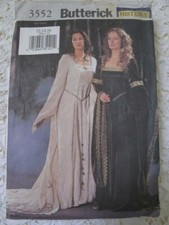 Butterick Making History Renaissance Medieval Gowns Costumes Pattern 12 14 16