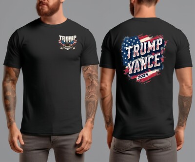 Trump Vance 2024 Keep America MAGA 45 47 Missed Me Never Surrender Eagle T-Shirt