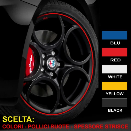 Reflective Wheel Rim Stickers Available In Various Sizes