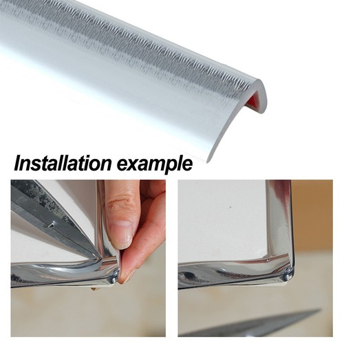 Durable PVC Edge Banding Strip for Cabinet Door Table Corner and Home Silver - Picture 46 of 47