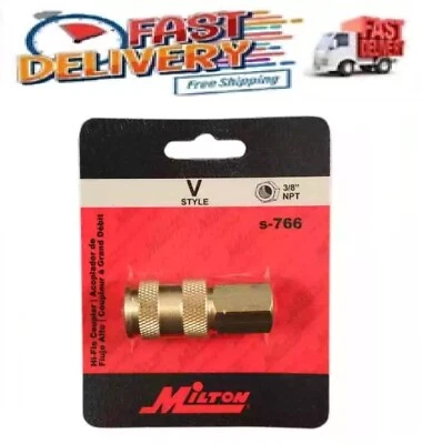 MILTON INDUSTRIES, INC. 3/8 in. V Style High Flow Coupler