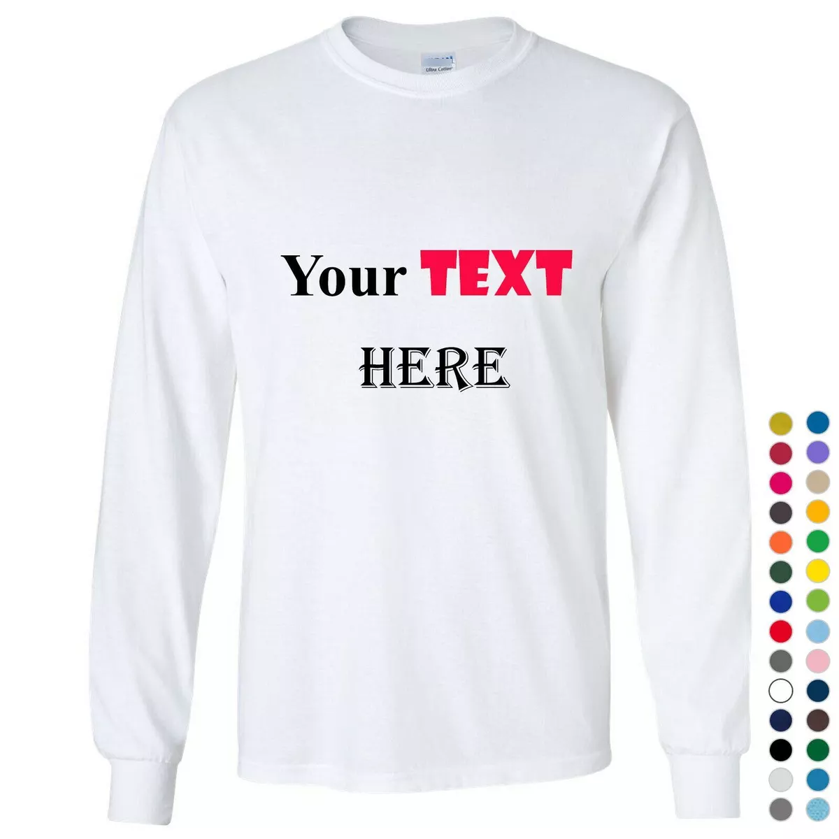 Crew neck cheap printing