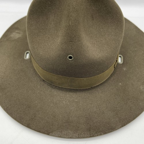 Vintage Rare John B. Stetson Company Nutria Quality Fur Felt Campaign Cowboy Hat - Picture 9 of 18