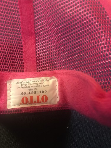Blank OTTO PINK Thin Rope Trucker Snapback Adult Hat USED STAY SALTY WATERMEN - Picture 9 of 10