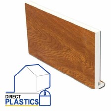 Golden Oak UPVC Full Thickness 18mm Fascia Board  5m Length Various Sizes