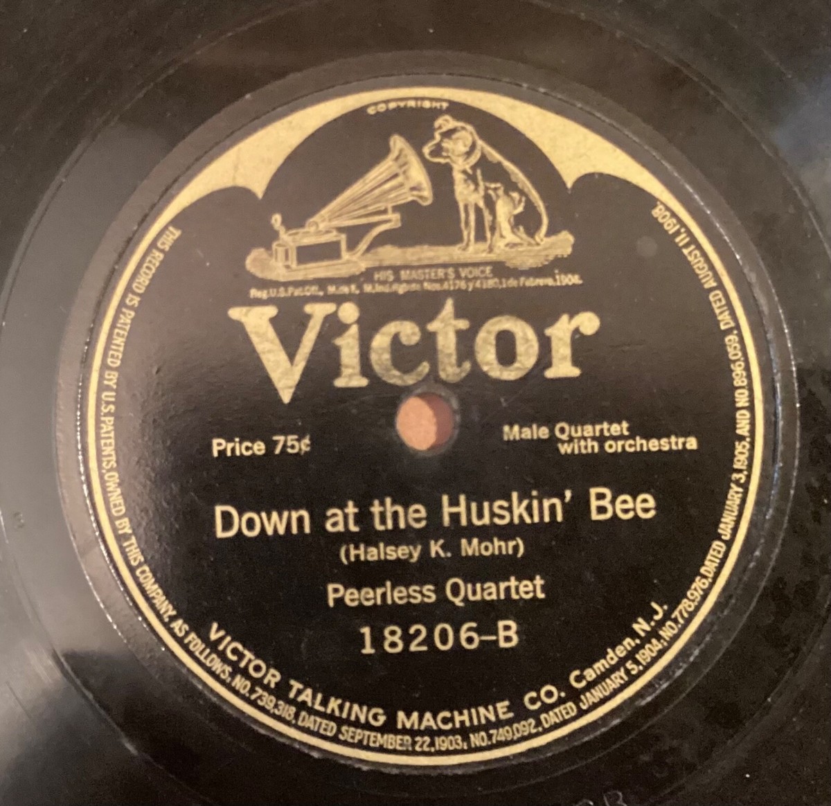 Morton Harvey – 78 rpm Victor 18206: From Me to Mandy Lee/PEERLESS