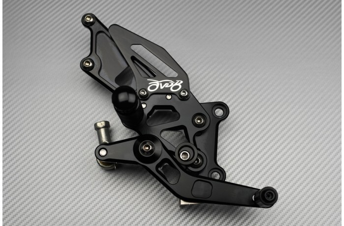 Commandes reculées moto Kawasaki Ninja 250R EX250K repose-pied bleu 2008-2012