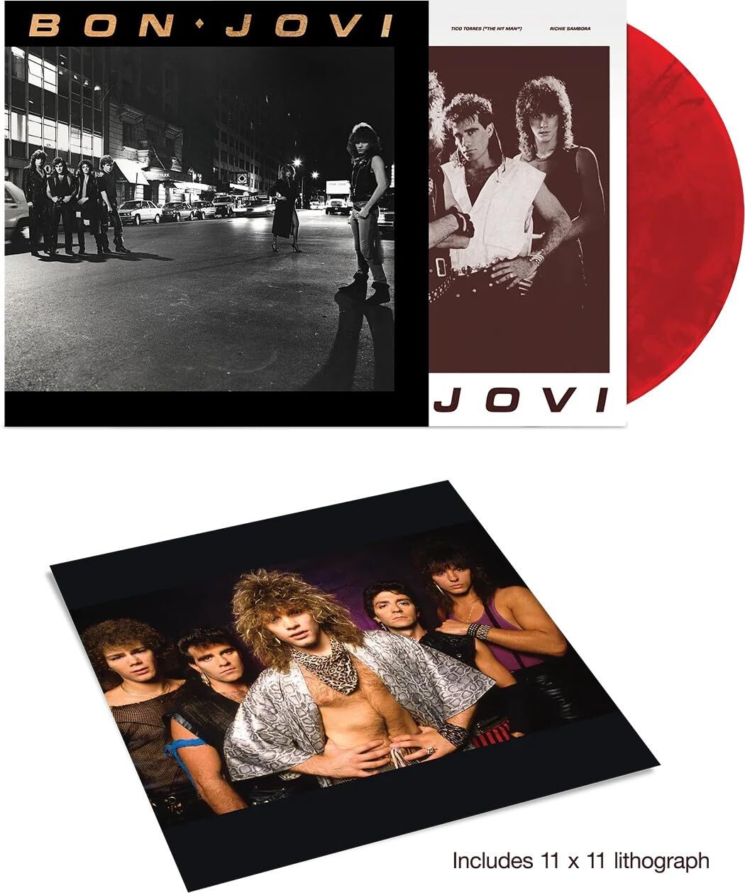 Bon Jovi Bon Jovi - Limited Ruby Red with Lithograph (Vinyl LP)