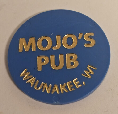 Mojo's Pub Waunakee WI Plastica Buono per bevanda a gettoni (P-25)