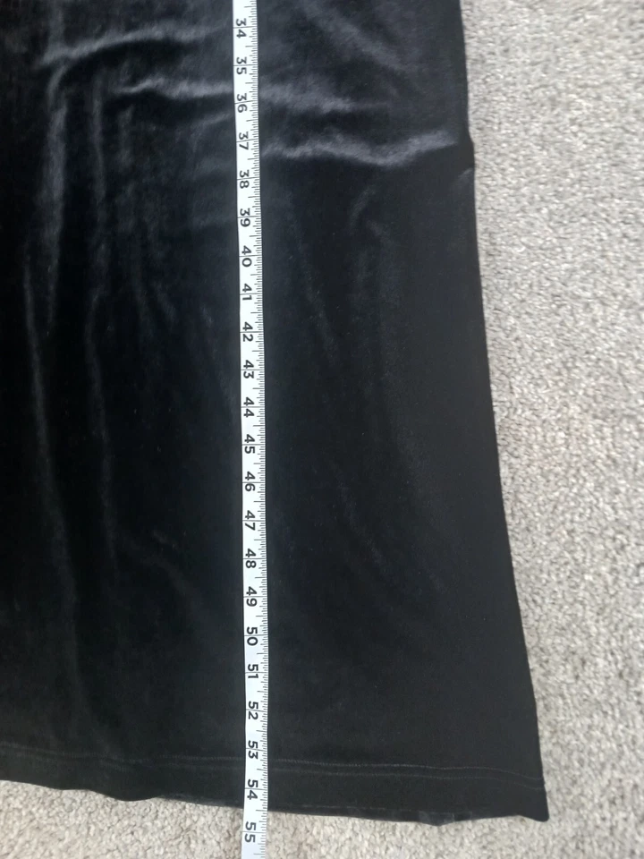 Vestido de Noche Karen Kane Vintage Terciopelo Pequeño Maxi Manga Transparente Adornada Foto 4 de 4